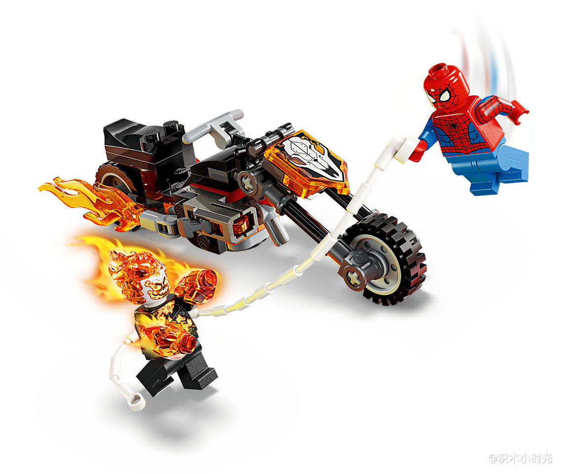 乐高 76335 蜘蛛侠大战骑着摩托车的恶灵骑士 (Ghost Rider)