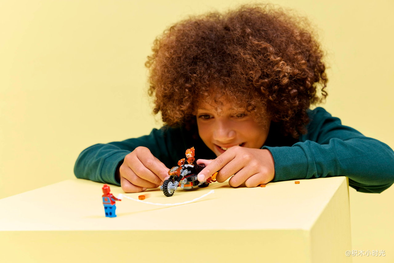 乐高 76335 蜘蛛侠大战骑着摩托车的恶灵骑士 (Ghost Rider)