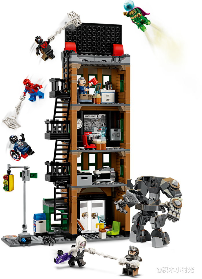 乐高 76342 蜘蛛侠大战神秘客：号角日报社