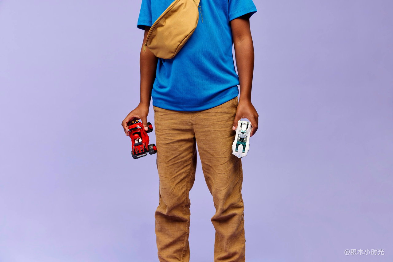 乐高 77118 希弗尔的赛车对战纳克的巨轮越野车