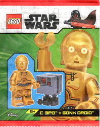 C-3PO and Gonk Droid paper bag