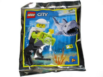 Scuba Diver and Shark foil pack #2