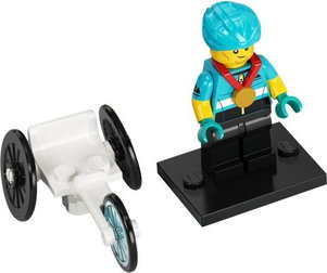 Wheelchair Racer, Series 22 (Complete Set with Stand and Accessories)