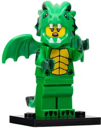 Green Dragon Costume, Series 23 (Complete Set with Stand and Accessories)