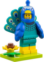 Peacock Costume Fan, Series 28 (Complete Set with Stand and Accessories)