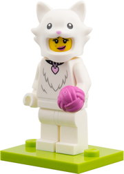 Fluffy Cat Costume Fan, Series 28 (Complete Set with Stand and Accessories)