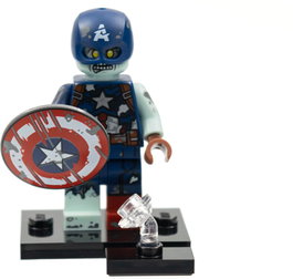 Zombie Captain America, Marvel Studios, Series 1 (Complete Set with Stand and Accessories)