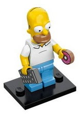 Homer Simpson, The Simpsons, Series 1 (Complete Set with Stand and Accessories)