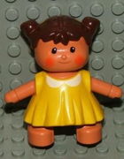 Duplo Figure Doll, Lisa's Baby, Yellow Dress 