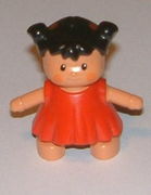 Duplo Figure Doll, Sarah's Baby, Red Dress 