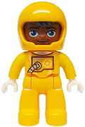 Duplo Figure Lego Ville, Astronaut Male, Bright Light Orange Spacesuit and Helmet (6472609)