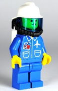 Airport - Blue, Blue Legs, White Fire Helmet, Breathing Hose, White Airtanks, Nose Freckles 