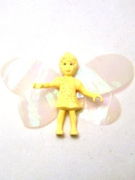 Belville Fairy - Light Yellow with Stars Pattern (Millimy) - With Wings and Bow 