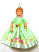 Belville Female - Princess Flora Medium Green Top with Skirt, Crown 