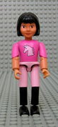 Belville Female - Dark Pink Horse Head Top, Pink Shorts, Black Boots, Black Hair 