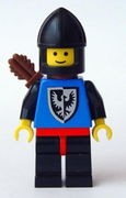 Black Falcon - Black Legs with Red Hips, Black Chin-Guard, Quiver 