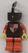 Classic - Knights Tournament Knight Black, Red Legs with Black Hips, Light Gray Helmet, Black Visor 