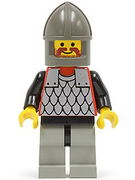 Scale Mail - Red with Black Arms, Light Gray Legs with Black Hips, Dark Gray Chin-Guard 