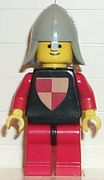 Classic - Knights Tournament Knight Black, Red Legs with Black Hips, Light Gray Neck-Protector 