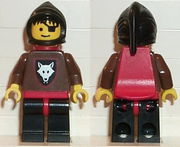 Wolfpack - Eyepatch, Brown Arms and Black Legs, Black Hood and Red Cape 