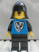 Black Falcon - Black Legs, Black Neck-Protector, Shield Bottom Pointed 