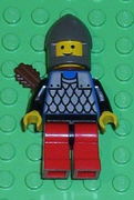 Scale Mail - Blue, Red Legs with Black Hips, Dark Gray Chin-Guard, Quiver 