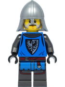 Black Falcon - Castle Guard Male, Flat Silver Neck-Protector 