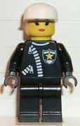 Police - Zipper with Sheriff Star, White Cap, Female 