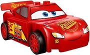 Lightning McQueen - Red, 'Rust-eze' in Fancy Script 