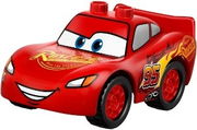 Duplo Lightning McQueen - Rust-eze Hood, Treaded Tires 