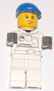 Spacesuit, White Legs, Blue Short Bill Cap, Eyelashes 