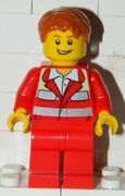 Paramedic - Red Uniform, Male, Tousled Hair 