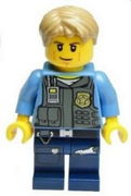Police - LEGO City Undercover Chase McCain, Dark Blue Legs 