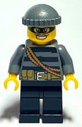 Police - City Burglar, Dark Bluish Gray Knit Cap, Mask 