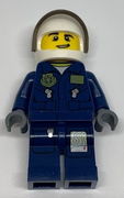 Police - City Helicopter Pilot, Dark Blue Jumpsuit 