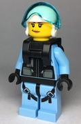 Sky Police - Jet Pilot, Female with Neck Bracket (for Parachute) 