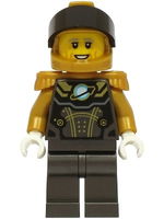 Astronaut - Male, Pearl Dark Gray and Pearl Gold Spacesuit, Pearl Gold Helmet