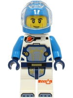 Astronaut - Male, White Spacesuit with Dark Azure Arms, Dark Azure Helmet