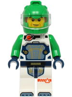Astronaut - Male, White Spacesuit with Bright Green Arms, Bright Green Helmet, Trans-Clear Visor