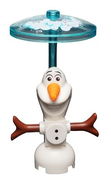 Olaf, Buttons, Clip on Back with Dish - Brick Built 