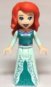 Ariel - Light Aqua Dress with Silver Starfish and Shells 