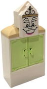 Wardrobe - Printed Face on Tile, Modified 2 x 3 Pentagonal 