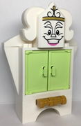 Wardrobe - Printed Face on Tile, Modified 2 x 3 Pentagonal with Drawer Handles 