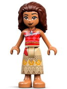 Moana - Printed Skirt, Dark Brown Hair