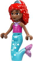 Ariel, Mermaid (Medium Brown) - Magenta Top, Medium Azure Tail