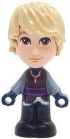 Kristoff - Micro Doll, Reddish Brown Shirt, Dark Blue Pants, Closed Mouth Grin