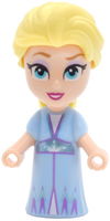 Elsa - Micro Doll, Bright Light Blue Dress, Open Mouth Smile