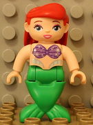 Duplo Figure, Disney Princess, Ariel / Arielle, Bright Green Tail (Mermaid) 
