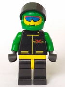 Extreme Team - Green, Black Legs with Yellow Hips, Green Helmet Plain 