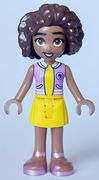Friends Aliya - Medium Lavender Top, Yellow Skirt, Metallic Pink Sandals
